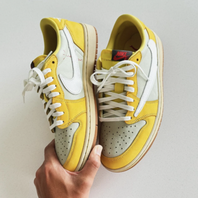AIR JORDAN 1 LOW TRAVIS SCOTT "MUSTARD ONDA BEAT"